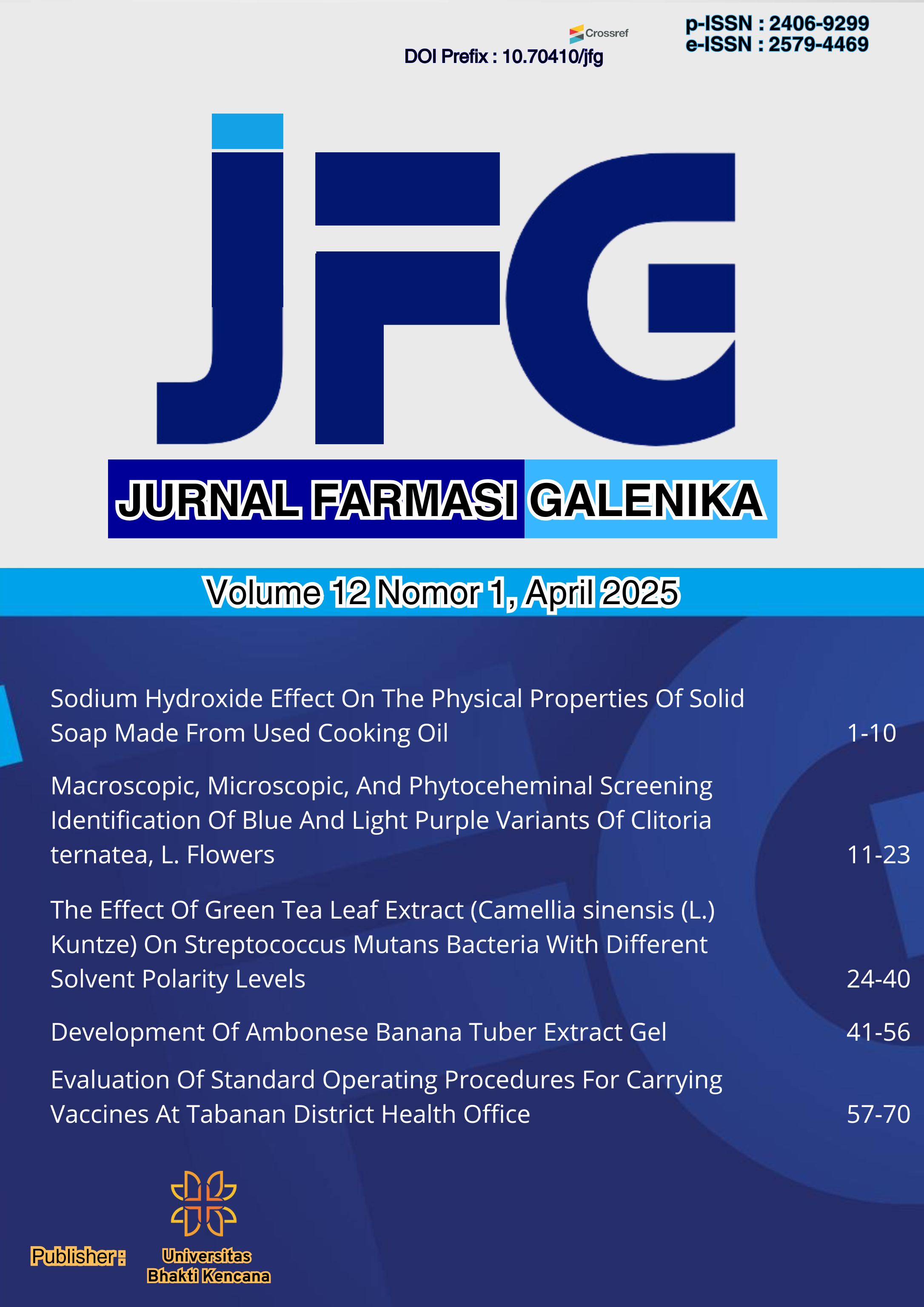 					View Vol. 12 No. 1 (2025): Jurnal Farmasi Galenika 
				